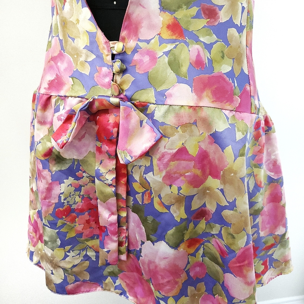 Etam Paris Y2K Euro French Fairycore Lingerie Floral Flirty Mini Dress - Picture 11 of 12